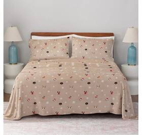 Berkshire 791551009146 Blanket Printed Velvetsoft Sheet Set Size Queen Cats
