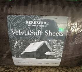 Berkshire 791551579755 Blanket And Home Co. Velvetsoft Sheets Size Twin Color Mink