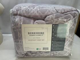 Berkshire 791551703570 Velvetsoft Sheet Set - King Lilac New