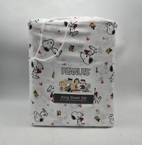 Berkshire 791551975618 Peanuts King Sheet Set Snoopy Woodstock Valentines Hearts Berkshire 791551975618 Peanuts King Sheet Set Snoopy Woodstock Valentines Hearts