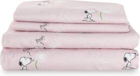 E0575-qn-wt1 Berkshire Blanket Peanuts Kids Sheet Set Queen Size - 4 Pieces Cute Character S