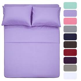 Best Season 728619224623 4 Piece Bed Sheet Set Full Lavender 1 Flat Fitted And 2 Pillo Best Season 728619224623 4 Piece Bed Sheet Set Full Lavender 1 Flat Fitted And 2 Pillo
