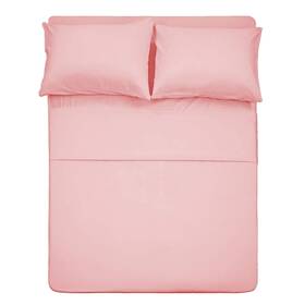 Best Season 798542055984 1800 Thread Count Microfiber Fade Resistant Bed Sheet Set 4 Piece Full Blu
