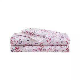 Betsey Johnson 726084503106 Mystic Garden 4-piece Ivory/mauve Microfiber King Sheet Set