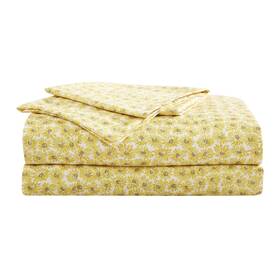 Betsey Johnson 883893833173 King Sheet Set Soft And Lightweight Bedding Fade Resistant Sunflower Fie