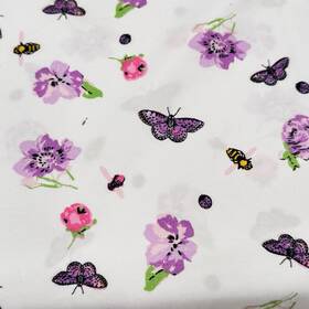 Betsey Johnson 883893907812 Twin Flat Sheet White Purple Butterfly Floral Read Betsey Johnson 883893907812 Twin Flat Sheet White Purple Butterfly Floral Read