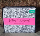 Betsey Johnson New Sheet Set Queen Black Roses Floral Romantic Love Bedding 883893423879