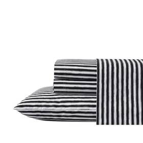 Ushsa01207130 Betsey Johnson Sheet Sets King Sketchy Striped 4-piece Cotton 100% Black White