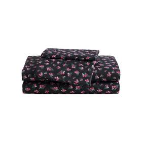 Ushsa01298655 Betsey Johnson - King Bed Sheets Soft And Bouquet Ditsy Black