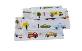 Better Home Style 665752488591 Cars Fire Trucks School Buses Traffic Signs Trees Multicolor Fun Design For Kids