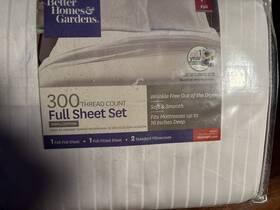 Better Homes 903062012191 Full Arctic White Cotton Sheet Set Better Homes 903062012191 Full Arctic White Cotton Sheet Set