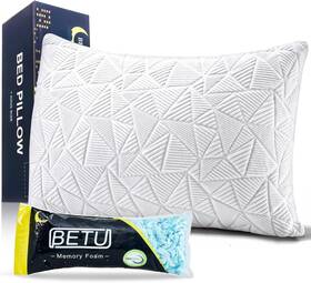 Betu 698596052017 Cooling Queen Pillow Shredded Memory Foam Adjustable Soft/firm Betu 698596052017 Cooling Queen Pillow Shredded Memory Foam Adjustable Soft/firm