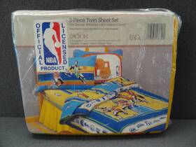 Bibb Home 028932036201 New Dreamstyles Nba Hoops 3-piece Twin Sheet Set Dacron Company Made In Usa