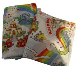 7452804 Bibb Home Vintage Rainbow Brite 70% Polyester 30% Cotton Twin Sheet Set 7452804 Bibb Home Vintage Rainbow Brite 70% Polyester 30% Cotton Twin Sheet Set
