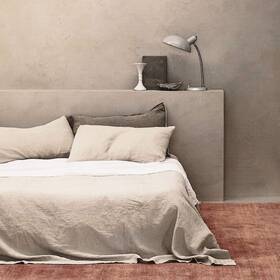 Biselina 713830512109 Linen Sheet French Flax Flat Only 55% Euro 45% Cotton Basic Style
