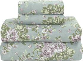 Bliss Casa 291109692195 4 Piece 100% Cotton Flannel Sheet Set King - High Gsm Deep Pockets Warm Brea