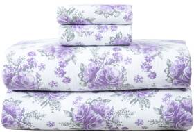 Bliss Casa 677355724976 4 Piece 100% Cotton Flannel Sheet Set King - High Gsm Deep Pockets