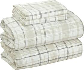 Bliss Casa 677355744998 4 Piece 100% Cotton Flannel Sheet Set Queen - High Gsm Deep Pockets Warm