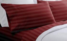 Blue Ridge Home Fashions 788904034863 300 Thread Count 100% Cotton Stripe 4 Piece Soft Hand Touch-hypoallergenic-fi Blue Ridge Home Fashions 788904034863 300 Thread Count 100% Cotton Stripe 4 Piece Soft Hand Touch-hypoallergenic-fi