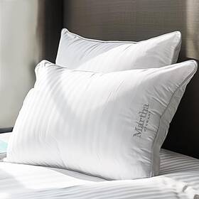 Ms216633k Blue Ridge Home Fashions Hotel Collection Pillow 500 Thread Count Damask King Size Set Of 2 White