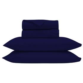 Bluemoon Homes 052317774471 100% Cotton Queen Sheet Set 800 Thread Count Egyptian 4-piece Bed