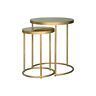 Bm227086 Saltoro Sherpi Round Mirror Top Nesting Accent Table 192551534179