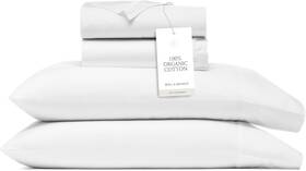Boll & Branch 840103707938 And Signature Hemmed Sheet Set - Queen White Luxury 100% Organic Co Boll & Branch 840103707938 And Signature Hemmed Sheet Set - Queen White Luxury 100% Organic Co