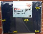 Dragonfly100 Boys Navy Blue Set Cotton Sheet Twin Girls Flannel