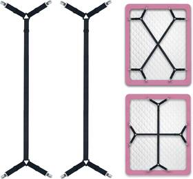 Shs-068 Bozenu Bed Sheet Straps/fitted Holders For Corners - Keep Your Sheets Firm &