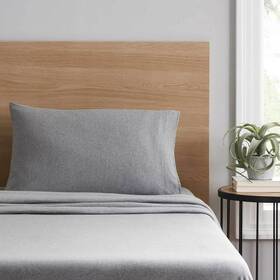Ms1600213431 Branded Mainstays Extra Soft Adult Jersey Bed Sheet Set Queen Grey Heather 4 Pieces