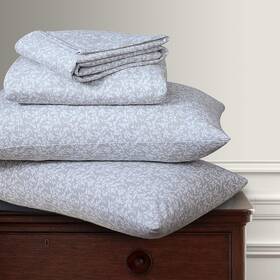Briarwood Home 817184026005 Printed Flannel Sheet Set 100% Organic Cotton Six-fold Brush