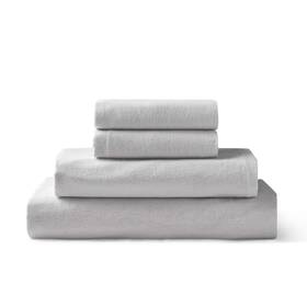 Brielle Home 807000261208 Flannel Sheet Set Cotton Soft Warm And Cozy Modern Chic With Elastic Deep Pocke