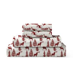 Brielle Home 807000280537 Flannel Sheet Set Cotton Soft Warm And Cozy Modern Chic With Elastic Deep Pocke