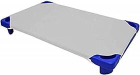 British Linen 685412924887 100% Cotton Standard Day-care/pre-school Cot Fitted Sheet With Elastic Straps