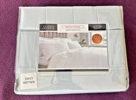 Brixton Avenue 628961004617 Wentworth 6 Piece Queen Size Sheet Set Jet Blue 1200 Thread Count