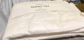 Brooklinen 840302710043 Luxe Starter Set White King Size No Flat Sheet Brooklinen 840302710043 Luxe Starter Set White King Size No Flat Sheet