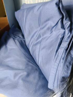 Brooklinen 840302711026 Luxe Core Sheet Set Blue Tide Queen