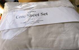 Brooklinen 840302715581 Luxe Core Sheet Set For Queen Cream