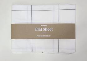 Flat-cls-k5 Brooklinen Classic Percale Flat Sheet King Window Pane