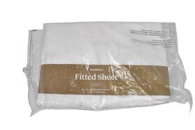 Ftd-q1 Brooklinen Classic Fitted Sheet Queen White Crisp Lightweight Bedding