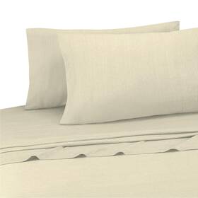 Brooklyn Flat 011342307931 Jersey Knit Sheet Set Beige Twin Xl