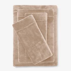 Brylanehome 196438267976 Bh Studio 4 Piece Microfleece Sheet Set - Queen Taupe