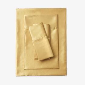 Brylanehome 197380676540 Satin Bedtite Sheet Set - Queen Gold Brylanehome 197380676540 Satin Bedtite Sheet Set - Queen Gold