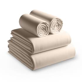 Bunnys Home 846352378441 100% Egyptian Cotton Sheets 17 Inches Extra Deep Pocket Bedsheet