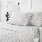 Busa801a1aw1fu Bedsure Medallion Printed Floral Sheet Set Full Size Grey Deep