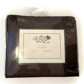 Cabelas 847636005876 Grand River Lodge By Brown King Fleece Sheet Set New