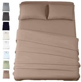 California Cotton Club 686268386652 600 Thread Count Comfortable Bed Sheets And Pillowcase