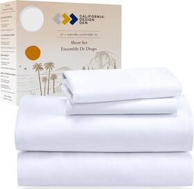 California Design Den 744110642742 100% Cotton Sheets For Queen Size Bed With Deep Poc