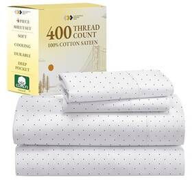 California Design Den 840307131638 Polka Dot Sheets Softest 100% Cotton For King Si