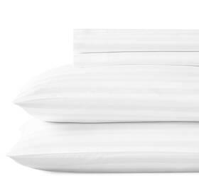 California Design Den 840307136213 Striped Sheets 500 Thread Count 100% Cotton For Queen Size Bed Cooli California Design Den 840307136213 Striped Sheets 500 Thread Count 100% Cotton For Queen Size Bed Cooli